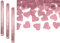 XXL Konfettikanone Hochzeit Herzen in rosé-gold Party Popper Hochzeits-Deko Zubehör Hochzeit Standesamt JGA Junggesellinnenabschied Valentinstag Liebe Papier-Konfetti Herzen Länge 60cm 3 Stück