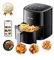 ProSCENIC T22 - Freidora sin aceite - Freidora de aire 5L - Pantalla LED táctil - 11 programas - App Control - 1500 W - 100 recetas