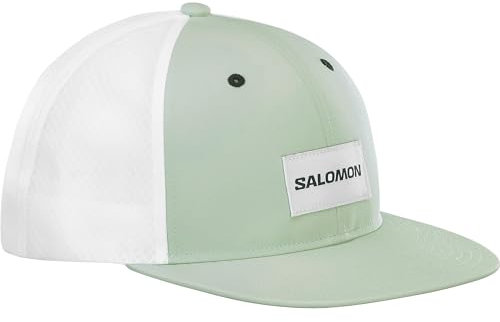 Salomon Trucker Unisex Flache Kappe Trail Running Wandern MTB Lauf, Auffällig und vielseitig, Mit Recyclingmaterial, Atmungsaktiver Komfort, Blau, S/M