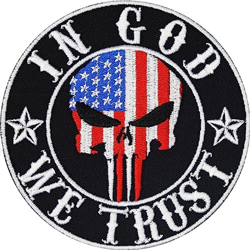 Patch USA (In God we trust Punisher - Patch)