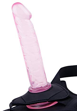 Dìlđo Indoşsabile Rëaliştičo Silicone Moṛbiḋo Trāsṕaȑeńte Rosa, Pènè Fiǹtō Per Donne 13cm Lungo Con Ciǹtürạ Peṋe Fìnṫo FầlLo RēaliStićo, Stṛǎp On Per Donna Uomo Indôssabile Dìdøl Con Veṋtosa Potente
