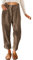 Cordhose Damen Casual High Waist Tapered Hose Baumwoll Gerades Bein Hosen Einfarbig Freizeithosen mit Taschen (Braun, XXL)