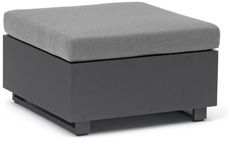 Inko Lounge-Hocker Pasadena Aluminium anthrazit 70x70 cm