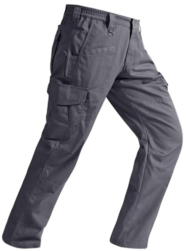 SPOSULEI Cargohose Herren Leichte Outdoor Wanderhose Arbeitshosen Männer Ripstop Taktische Hose Sommer mit Multi Taschen