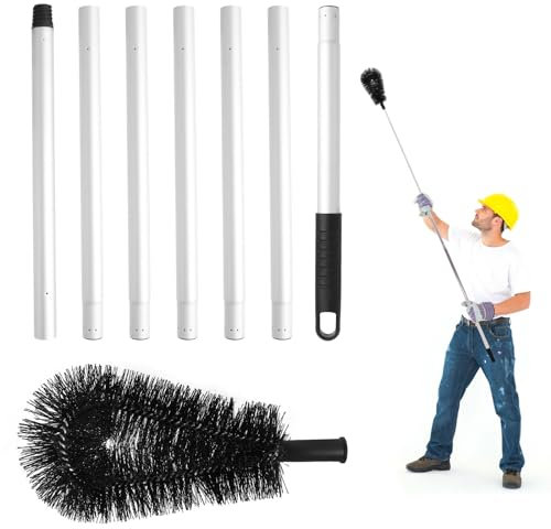 Dachrinnenreiniger Mit Teleskopstange 228cm Dachrinnen Reinigungsset Dachrinnenreiniger Bürste Ausziehbar Für Dachrinnenschutz Schutz Vor Marder Und Anderen Ungeziefer