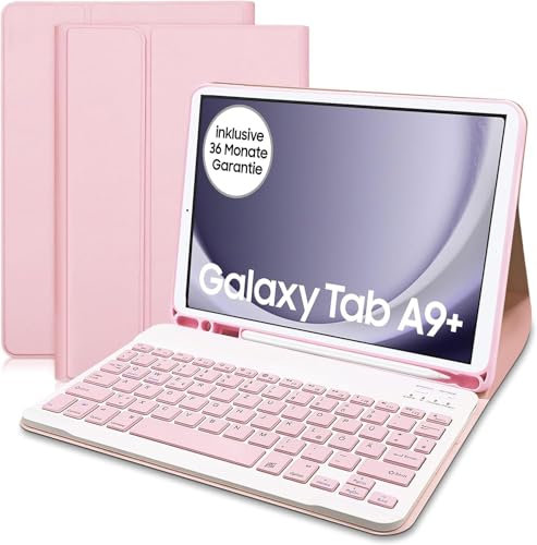 Teclado Magnético Inalámbrico Bluetooth para Samsung Galaxy Tab A9 Plus - Funda con Teclado Iluminado Desmontable para Tablet de 11 Pulgadas (2023)