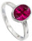 JEWELFORCE 925 Sterling Silber Rubyllite Lab Grown Edelstein Ring Herren Damen Steinbandring Alle Größen Ring Handgefertigter Schmuck JSR-1078AQ_55 (17.5)