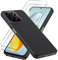 LYJERRY Coque Protection avec 2 Verre Compatible avec Honor 200 Smart Coque Souple Noir, Verre trempé pour Honor 200 Smart Portable Antichoc Silicone Étui Film Protecteur