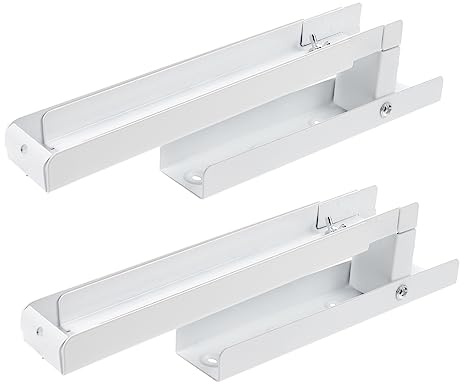 Supports pour Micro-ondes Pliables Réglables 2 Pièces en Acier Inoxydable