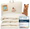 HANSA-FARM | Baby Alpaka Bio-Bettdecke 200 x 200 cm (Füllung 2.800g) - Winter extra warm - atmungsaktiv und temperaturausgleichend - Große Aufbewahrungstasche