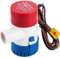 DCHOUSE Bomba de achique eléctrica de 1100 GPH, 12 V CC, bomba sumergible, bomba de agua de mar, bomba solar para estanques, piscinas, barcos de pesca y autocaravanas