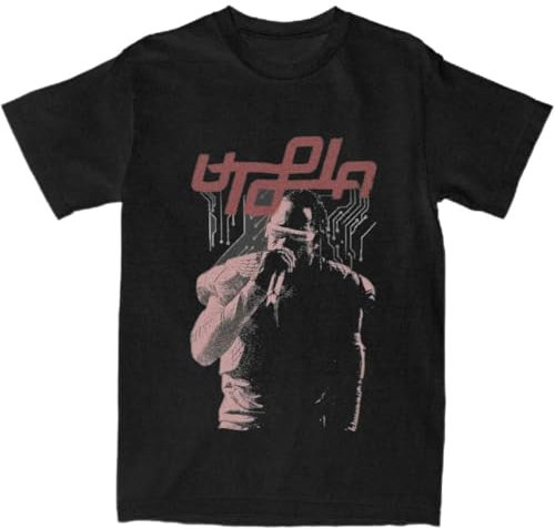 Print-Cactus-Jack-Utopia-Art-T-Shirt-Round-Neck-Short-Sleeve-Tops