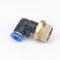 BKGWCSOR 5pc 1/2 Male to Fit Tube O/D 6mm Pneumatic Elbow Push In Connector Union Quick Release Air Fitting Plumbing