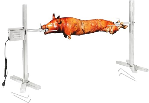 Barbecue à cochon de lait en acier inoxydable de 40 kg avec moteur
