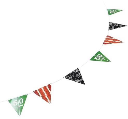 HONITANO American Football Wimpel Partydekorationsflagge Dreieckiger Rugby Banner Sportliches Geburtstagszubehör für Fußballpartys