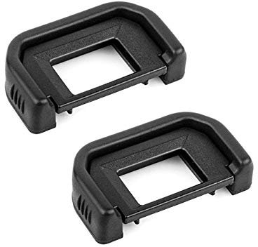 Eyepiece, CAM-ULATA Replacement Eyecup Eye Cup EF Viewfinder for Canon 650D 600D 550D 500D 450D 1100D 1000D 400D, Rebel XT XTi XS XSi T1i T2 T2i T3 T3i T4i T5i SL1 DSLR Cameras, 2 Pack