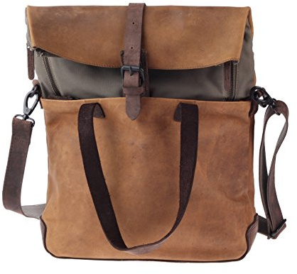 HAROLD'S Twister Aktentasche mit Rucksackfunktion Leder 34 cm Laptopfach