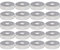 Wagner VAS157 Möbelgleiter QuickClick Basic, Höhe 4 mm, Kunststoff weiß Inhalt: 20 Stück, Grundplatte ø 20mm anschrauben