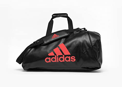 adidas 2-in-1-Trainingstasche Classic, Schwarz / Rot, one size