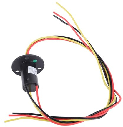 250RPM 15A 0-600V Mini Electrical Slip Ring 3 Wire Slip Ring 3 Cable Slip Ring Wind Power Collector Ring for Wind Turbine Power Generator