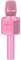 BONAOK Microfono Karaoke, Microfono Wireless 3 in 1, Microfono per Bambini, Microfono Portatile, Microfono per Casa, Compatibile con Dispositivi Android Bluetooth (Rosa)
