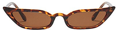Lazzboy Unisex Sonnenbrille Retro Fashion Sunglass Sonnenbrillen Frauen Schatten Freien Groß Randlose Diamant-schneidlinse Classic LY019090311(Braun)