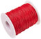 UR URLIFEHALL - Filo di cotone cerato rosso, circa 90 m x 1 mm, per gioielli