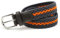 AnJuHoPa Mehrfarbiger elastischer Gürtel für Jungen und Mädchen 2,5 cm breit und 80 cm lang modisch und langlebig einfach zu bedienen Grau Orange