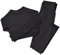 Mayround Nahtloser Frauen Yoga Anzug 2 Teilig Gerippt | Langärmliges Oberteil und Hohe Taille Leggings Gym Kleidung Set | Sportswear-Set für Damen (Schwarz, M)