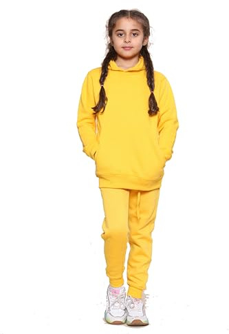 GW CLASSY OUTFIT Boys Kids Tracksuit Set Hoodies Plain Tracksuit Hoodie with Jogger Sweatpants Sports Activewear Set Girls