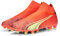 PUMA Herren Ultra Match+ LL FG/AG Fussballschuh, Fiery Coral-Fizzy Light Black, 42.5 EU