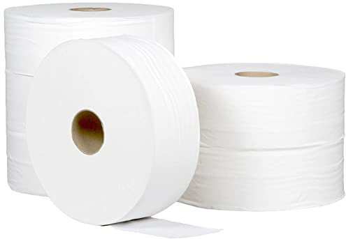 DSTOCK60-6 rouleaux Papier toilette gaufré MAXI JUMBO ECO 2 plis épais - 300 M compact - Compatible avec les distributeurs papier toilette MAXI JUMBO
