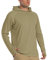 TACVASEN Herren UV Schutz Langarm Shirts Hoodie Sommer OutdoorshirtsWandern mit Kapuze, Stumpfes Cyan, XXL