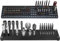 Free Zone Bit Organizer Set (2 PCS, Black) – 158-Hole 1/4 Inch Hex Bit & Drive Bit Storage – Screwdriver Bit Holder (Tools Not Included)