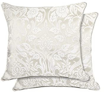 Emma Barclay Eden Jacquard-Kissenbezug, 43 x 43 cm, cremefarben