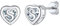 Supcare Ohrpiercing Silber 925 Herz Ohrringe Buchstaben Initial S Buchstaben Ohrstecker mit Cubic Zirkonia Silberohrringe Letter Alphabet Diamond Earrings Personalisiert Modeschmuck für Girls Gift