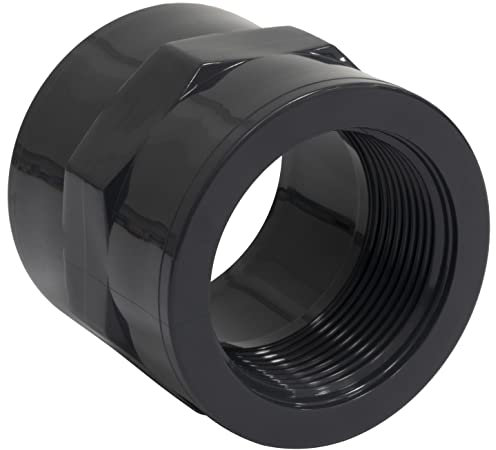 AERZETIX - C63278 - Mamelon/manchon mixte taraudé femelle à coller Ø50mm-femelle à visser 1 1/2'' - raccord pression de tuyaux 10 bars - embout mixte - en plastique