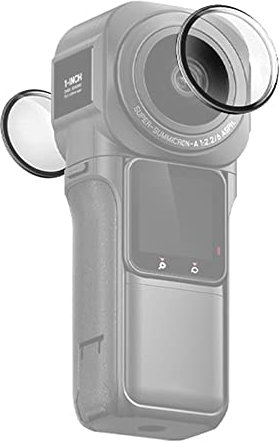 Andoer 2pcs Panoramic Camera Lens Guards Lens Protective Cover Lens Protector Compatible with Insta360 ONE RS 1-Inch 360 Edition Camera