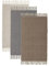 LOLAhome Set de 3 alfombras de Flecos de algodón Natural de 50x80 cm