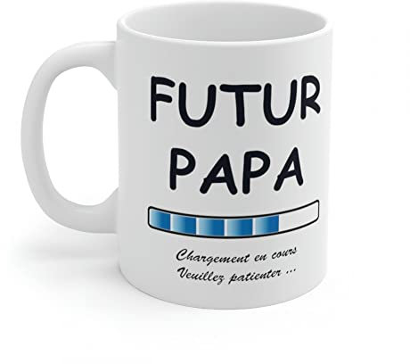 Jm-Déco Mug Futur Papa - Idée Cadeau Chargement en Cours - Tasse Original