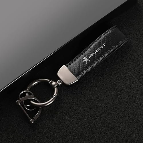 BEROZA Auto Porte Clef, pour Peugeot 5008 7-Seater 2017 2018 2019 2020 2021 2022 2023 Porte-Clés de Voiture Porte-Clés Créatif Pendentif Personnalisé Accessoire Cadeau Décoration,B-2pcs