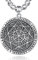 AEONSLOVE Siegel der Sieben Erzengel Halskette Silber 925 für Herren Damen 7 Erzengel Talisman Medaille Pentagramm Schutzamulett Religiöse Schmuck, 55,8 + 5cm Kette