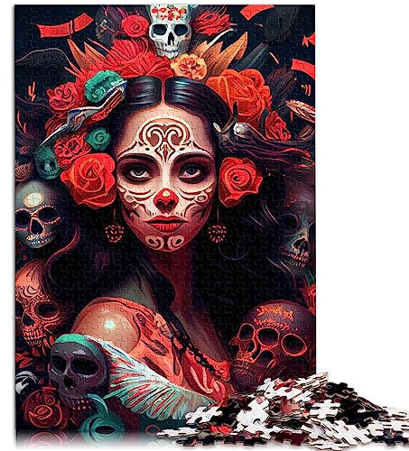 for Adults Jigsaw Puzzle Day of the Dead 1000 Piece Jigsaw Puzzles for Adults Kids for Adults & Kids Age 12 Years Up Cardboard Puzzles Challenging puzzles for adults Size: 26x38cm