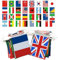 100 Pays Drapeaux du Monde Bannière - 25M,Guirlande Bannière pour Bars,Club,Restaurants,Décoration de Garden