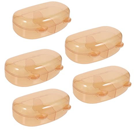 CHILDWEET 5piezas Caja De Chupetes Portátil Almacenamiento Práctico Para Chupetes Caja De Soporte Para Bebés Para Viajes y Uso Doméstico