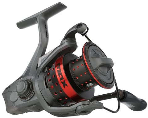 Abu Garcia Elite Max Spinnrolle, Rechts- / Links-Griffposition, Hybrid-Frontbremse für reibungslosen Betrieb, Salzwasser- oder Süßwasser-Angelrolle