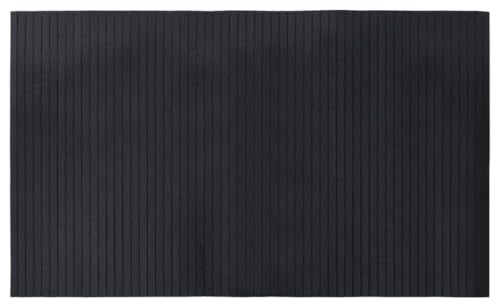 vidaXL Teppich Rechteckig Schwarz 60x100 cm Bambus