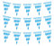 30m Oktoberfest Deko Blau Weiß Girlande, 3St 10m Oktoberfest Wimpelkette Bayrische Deko Hängende Banner Dreiecksfahnen Girlande Fotorequisitten Bayrische, Flagge 20 x 30 cm