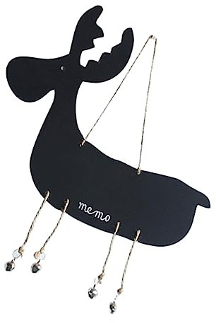 ABOOFAN Hängetafel aus Holz Doppelseitig zum Beschriften als Wanddeko-schild Nachrichtentafel Tafelanhänger Tafeldeko mit Giraffe-motiv