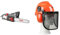 Oregon CS1200 1800W Electric Chainsaw, Corded Electric Saw with 35cm (14-Inch) & Yukon Chainsaw Safety Helmet with Protective Ear Muff and Mesh Visor (562412), Black